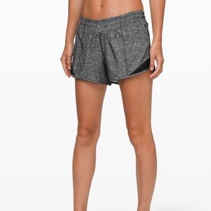 lululemon Hotty Hot Low-Rise Lined Shorts - 4” - 4 - Heather Lux Multi Black